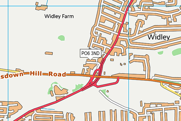 PO6 3ND map - OS VectorMap District (Ordnance Survey)