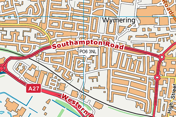 PO6 3NL map - OS VectorMap District (Ordnance Survey)