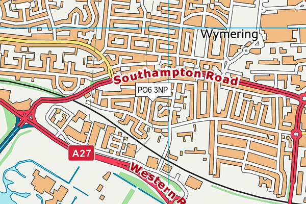 PO6 3NP map - OS VectorMap District (Ordnance Survey) PO6 3NP map - OS VectorMap District (Ordnance Survey)