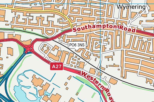 PO6 3NS map - OS VectorMap District (Ordnance Survey) PO6 3NS map - OS VectorMap District (Ordnance Survey)