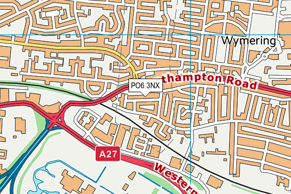 PO6 3NX map - OS VectorMap District (Ordnance Survey) PO6 3NX map - OS VectorMap District (Ordnance Survey)