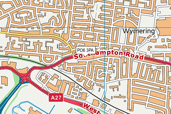 PO6 3PA map - OS VectorMap District (Ordnance Survey) PO6 3PA map - OS VectorMap District (Ordnance Survey)