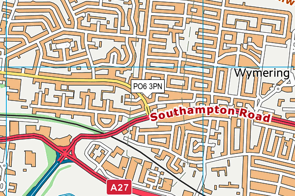 PO6 3PN map - OS VectorMap District (Ordnance Survey)