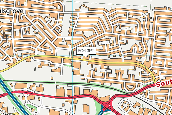 PO6 3PT map - OS VectorMap District (Ordnance Survey) PO6 3PT map - OS VectorMap District (Ordnance Survey)