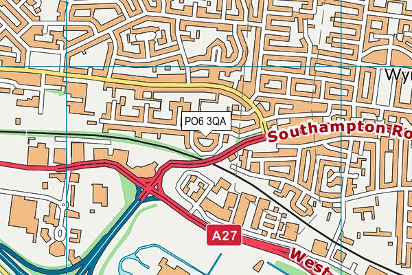 PO6 3QA map - OS VectorMap District (Ordnance Survey) PO6 3QA map - OS VectorMap District (Ordnance Survey)