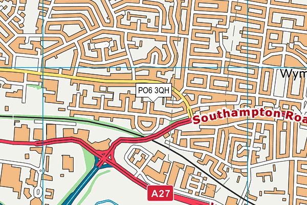 PO6 3QH map - OS VectorMap District (Ordnance Survey) PO6 3QH map - OS VectorMap District (Ordnance Survey)