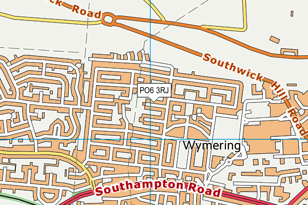 PO6 3RJ map - OS VectorMap District (Ordnance Survey) PO6 3RJ map - OS VectorMap District (Ordnance Survey)