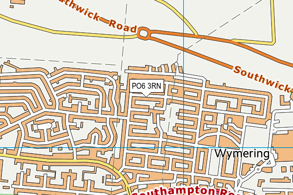 PO6 3RN map - OS VectorMap District (Ordnance Survey) PO6 3RN map - OS VectorMap District (Ordnance Survey)