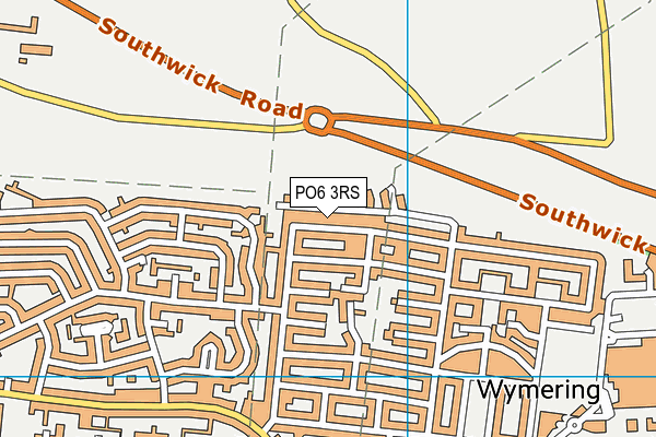 PO6 3RS map - OS VectorMap District (Ordnance Survey) PO6 3RS map - OS VectorMap District (Ordnance Survey)
