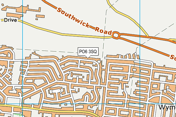 PO6 3SQ map - OS VectorMap District (Ordnance Survey) PO6 3SQ map - OS VectorMap District (Ordnance Survey)