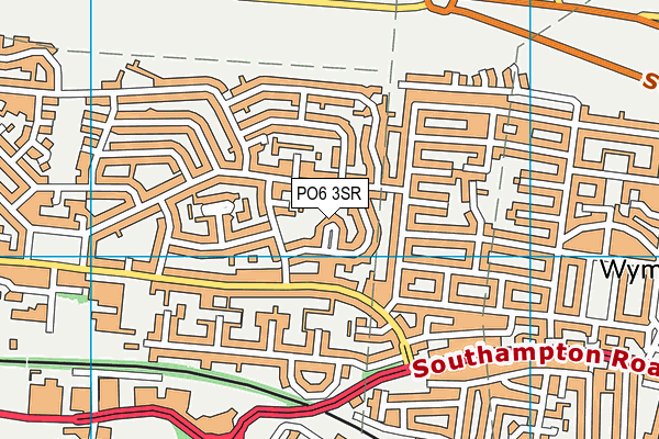 PO6 3SR map - OS VectorMap District (Ordnance Survey) PO6 3SR map - OS VectorMap District (Ordnance Survey)