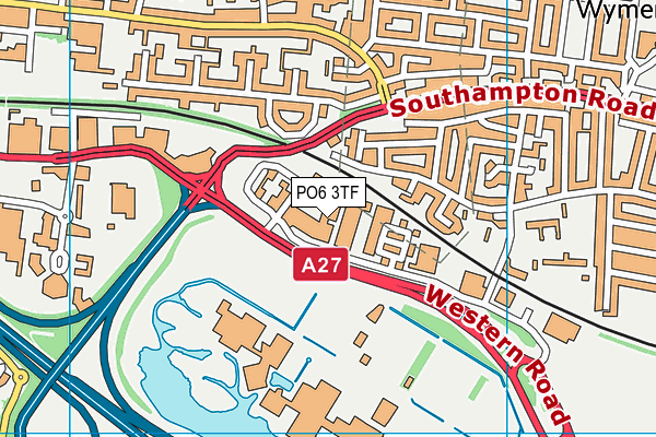 PO6 3TF map - OS VectorMap District (Ordnance Survey) PO6 3TF map - OS VectorMap District (Ordnance Survey)
