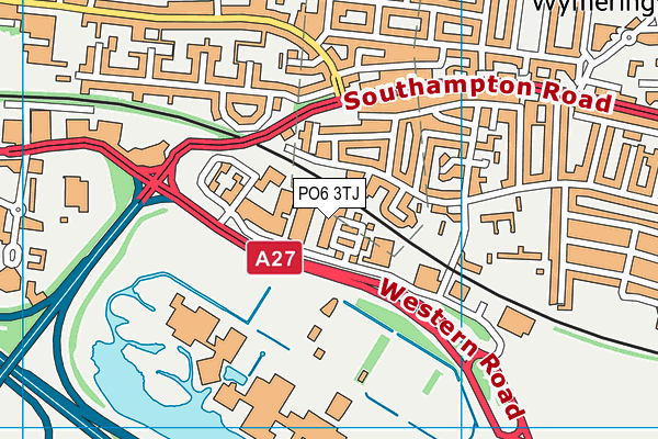 PO6 3TJ map - OS VectorMap District (Ordnance Survey) PO6 3TJ map - OS VectorMap District (Ordnance Survey)