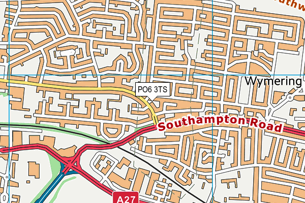 PO6 3TS map - OS VectorMap District (Ordnance Survey) PO6 3TS map - OS VectorMap District (Ordnance Survey)