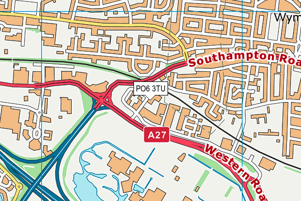 PO6 3TU map - OS VectorMap District (Ordnance Survey) PO6 3TU map - OS VectorMap District (Ordnance Survey)
