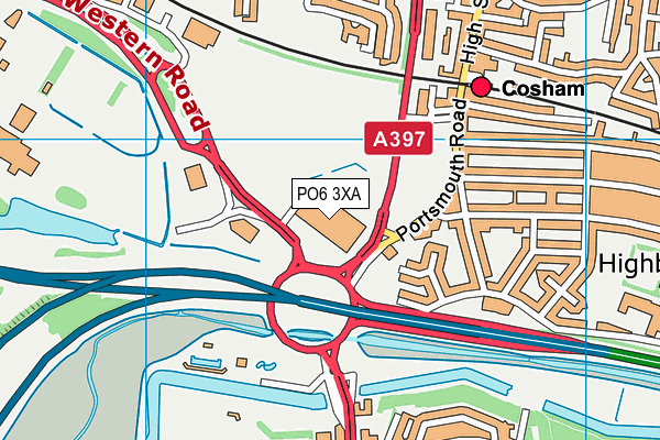 PO6 3XA map - OS VectorMap District (Ordnance Survey) PO6 3XA map - OS VectorMap District (Ordnance Survey)