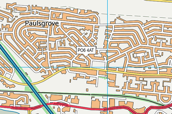 PO6 4AT map - OS VectorMap District (Ordnance Survey) PO6 4AT map - OS VectorMap District (Ordnance Survey)