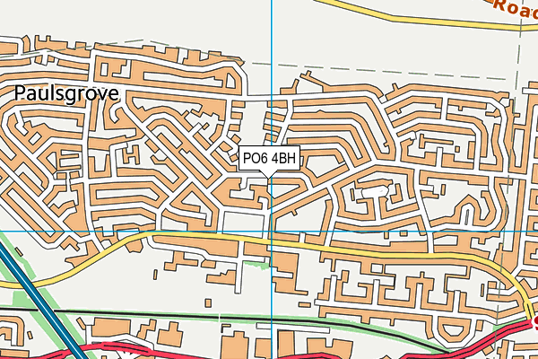 PO6 4BH map - OS VectorMap District (Ordnance Survey) PO6 4BH map - OS VectorMap District (Ordnance Survey)