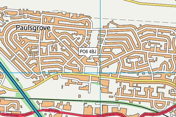 PO6 4BJ map - OS VectorMap District (Ordnance Survey) PO6 4BJ map - OS VectorMap District (Ordnance Survey)