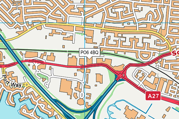 PO6 4BQ map - OS VectorMap District (Ordnance Survey) PO6 4BQ map - OS VectorMap District (Ordnance Survey)