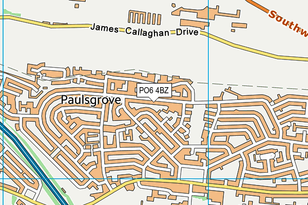 PO6 4BZ map - OS VectorMap District (Ordnance Survey) PO6 4BZ map - OS VectorMap District (Ordnance Survey)