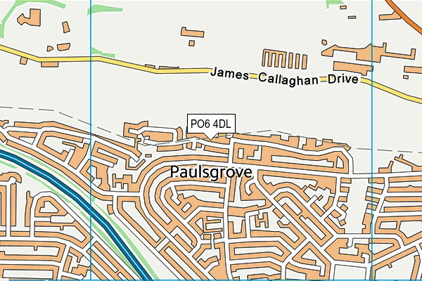 PO6 4DL map - OS VectorMap District (Ordnance Survey) PO6 4DL map - OS VectorMap District (Ordnance Survey)