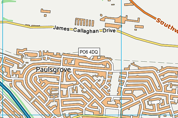 PO6 4DQ map - OS VectorMap District (Ordnance Survey) PO6 4DQ map - OS VectorMap District (Ordnance Survey)