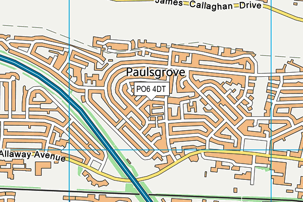 PO6 4DT map - OS VectorMap District (Ordnance Survey) PO6 4DT map - OS VectorMap District (Ordnance Survey)