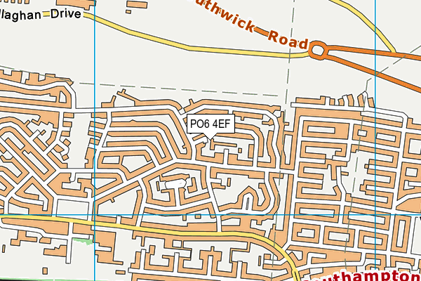 PO6 4EF map - OS VectorMap District (Ordnance Survey) PO6 4EF map - OS VectorMap District (Ordnance Survey)
