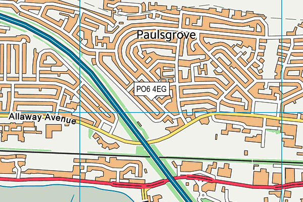 PO6 4EG map - OS VectorMap District (Ordnance Survey) PO6 4EG map - OS VectorMap District (Ordnance Survey)