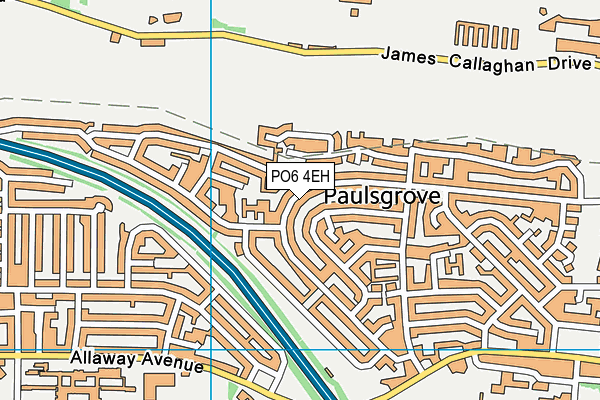 PO6 4EH map - OS VectorMap District (Ordnance Survey) PO6 4EH map - OS VectorMap District (Ordnance Survey)
