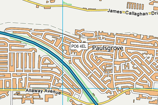 PO6 4EL map - OS VectorMap District (Ordnance Survey) PO6 4EL map - OS VectorMap District (Ordnance Survey)