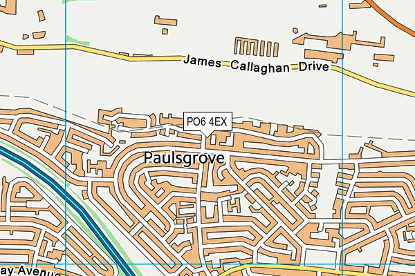 PO6 4EX map - OS VectorMap District (Ordnance Survey) PO6 4EX map - OS VectorMap District (Ordnance Survey)