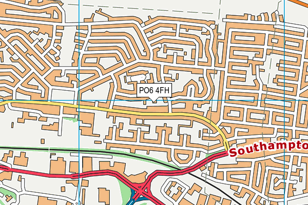 PO6 4FH map - OS VectorMap District (Ordnance Survey) PO6 4FH map - OS VectorMap District (Ordnance Survey)