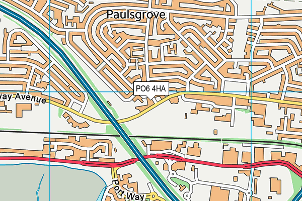 PO6 4HA map - OS VectorMap District (Ordnance Survey) PO6 4HA map - OS VectorMap District (Ordnance Survey)