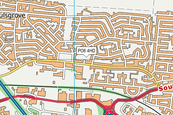 PO6 4HD map - OS VectorMap District (Ordnance Survey) PO6 4HD map - OS VectorMap District (Ordnance Survey)