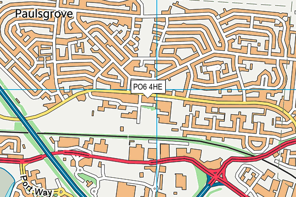 PO6 4HE map - OS VectorMap District (Ordnance Survey) PO6 4HE map - OS VectorMap District (Ordnance Survey)