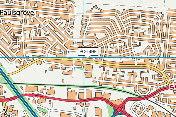 PO6 4HF map - OS VectorMap District (Ordnance Survey) PO6 4HF map - OS VectorMap District (Ordnance Survey)