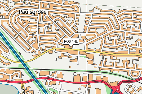 PO6 4HL map - OS VectorMap District (Ordnance Survey) PO6 4HL map - OS VectorMap District (Ordnance Survey)