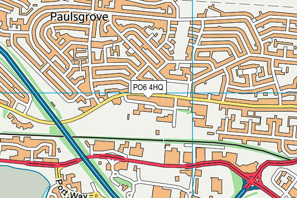 PO6 4HQ map - OS VectorMap District (Ordnance Survey) PO6 4HQ map - OS VectorMap District (Ordnance Survey)