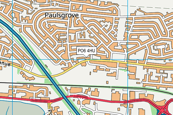 PO6 4HU map - OS VectorMap District (Ordnance Survey) PO6 4HU map - OS VectorMap District (Ordnance Survey)