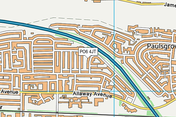 PO6 4JT map - OS VectorMap District (Ordnance Survey) PO6 4JT map - OS VectorMap District (Ordnance Survey)