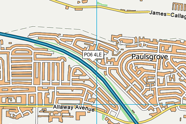 PO6 4LE map - OS VectorMap District (Ordnance Survey) PO6 4LE map - OS VectorMap District (Ordnance Survey)