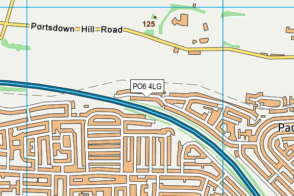 PO6 4LG map - OS VectorMap District (Ordnance Survey) PO6 4LG map - OS VectorMap District (Ordnance Survey)