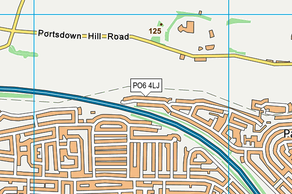 PO6 4LJ map - OS VectorMap District (Ordnance Survey) PO6 4LJ map - OS VectorMap District (Ordnance Survey)