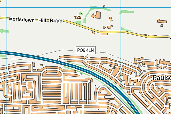 PO6 4LN map - OS VectorMap District (Ordnance Survey) PO6 4LN map - OS VectorMap District (Ordnance Survey)