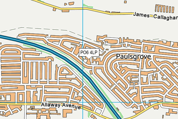PO6 4LP map - OS VectorMap District (Ordnance Survey) PO6 4LP map - OS VectorMap District (Ordnance Survey)
