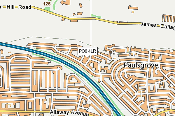 PO6 4LR map - OS VectorMap District (Ordnance Survey) PO6 4LR map - OS VectorMap District (Ordnance Survey)