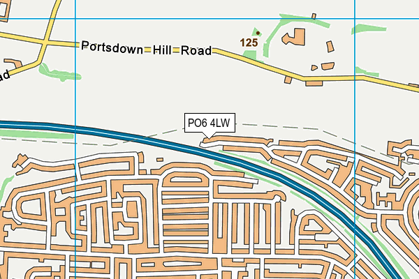 PO6 4LW map - OS VectorMap District (Ordnance Survey) PO6 4LW map - OS VectorMap District (Ordnance Survey)