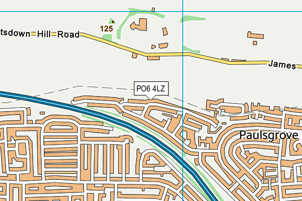 PO6 4LZ map - OS VectorMap District (Ordnance Survey) PO6 4LZ map - OS VectorMap District (Ordnance Survey)